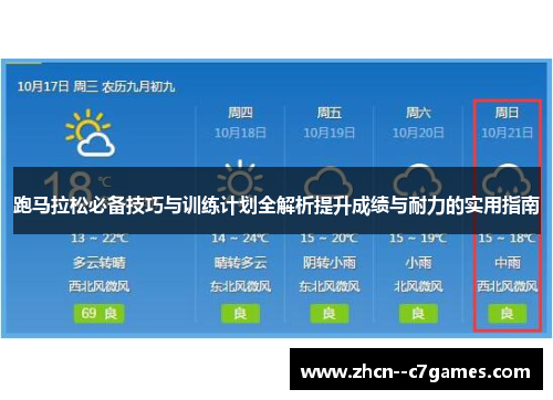 跑马拉松必备技巧与训练计划全解析提升成绩与耐力的实用指南